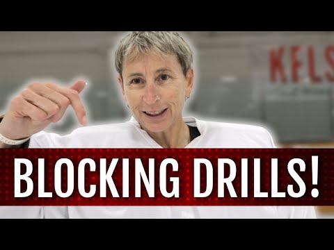Blocking Drills for hockey goalies